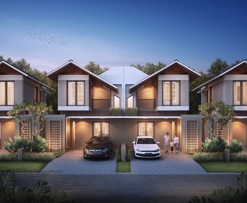 foto tampak rumah tipe Exclusive perumahan Sinbad Alama