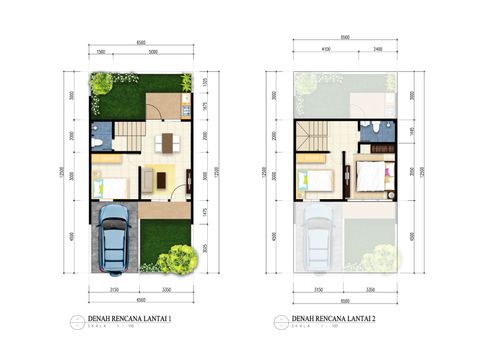 foto denah rumah tipe NOBEL perumahan Royal Oak Town House