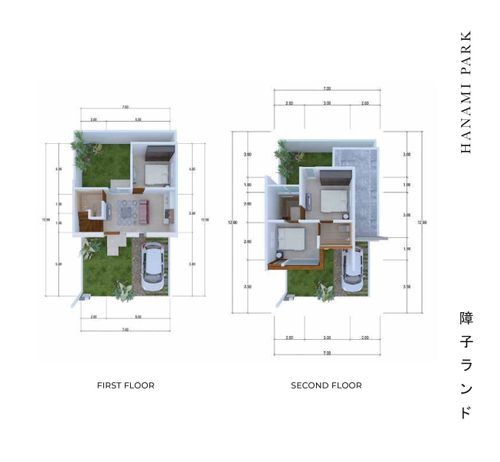 foto denah rumah tipe 3BR Extra Hanami perumahan SHOJI LAND