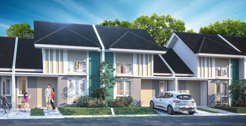 foto tampak rumah tipe MAGNOLIA (1) perumahan PECATU (CITRA MAJA RAYA 2)
