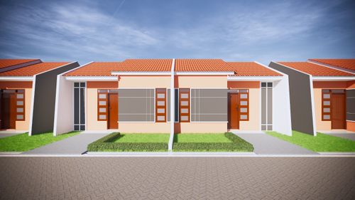 foto tampak rumah tipe 36/84 perumahan AR-RAYHAN RESIDENCE