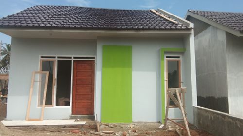 foto tampak rumah tipe 36/84 perumahan Villa Taman Barum Indah