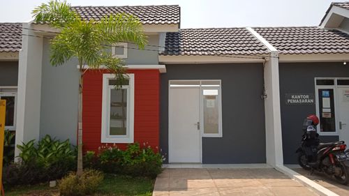 foto tampak rumah tipe Komersil 27/89 perumahan PURI HARMONI MUKTIWARI