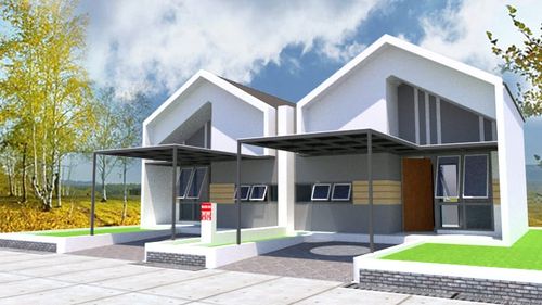 foto tampak rumah tipe 36 perumahan perumahan graha bukit jimbaran
