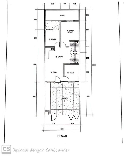 foto denah rumah tipe Sakura Asri 59 perumahan SAKURA REGENCY 3