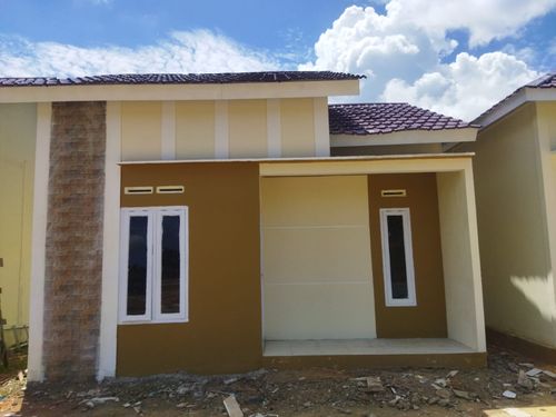 foto tampak rumah tipe 36 perumahan Villa Mitra intan