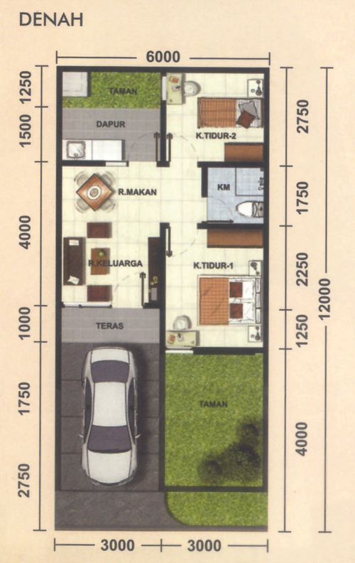 foto denah rumah tipe 89/218 perumahan ANTAPANI CITY GRAND DAN CLUSTER ANTAPANI CITY