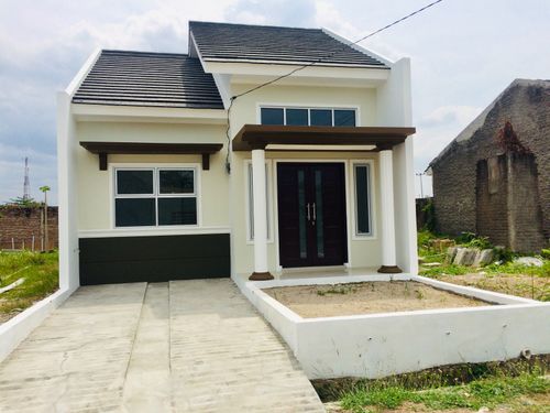foto tampak rumah tipe 45/90 perumahan RAMAYANA RESIDENCE