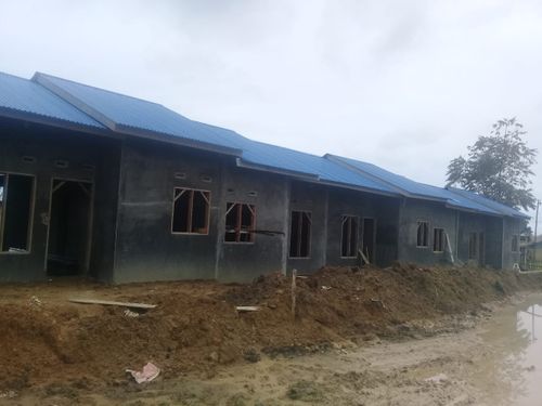 foto tampak rumah tipe 36/90 perumahan Tiga Runggu Residence