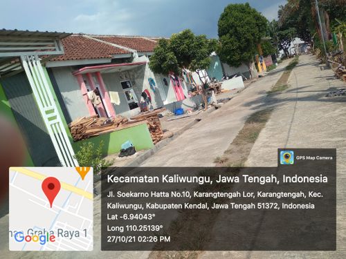 foto posisi tengah perumahan Kamila Puri
