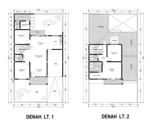 foto denah rumah tipe 158/180 perumahan KEBUN RAYA RESIDENCE