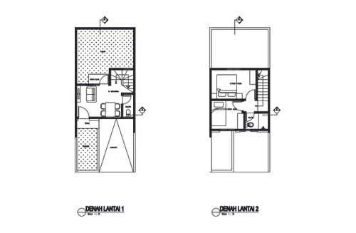 foto denah rumah tipe SCILLA perumahan Puri Jaya 2