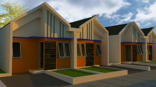 foto tampak rumah tipe 36 perumahan perumahan graha bukit jimbaran
