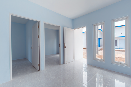 foto tampak rumah tipe 36 perumahan I ONE HOME RESIDENCE