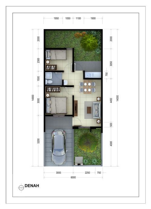 foto denah rumah tipe 45/146 perumahan KEMANG EMINENCE