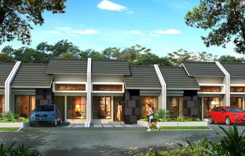 foto tampak rumah tipe 27/60 perumahan Harvest City