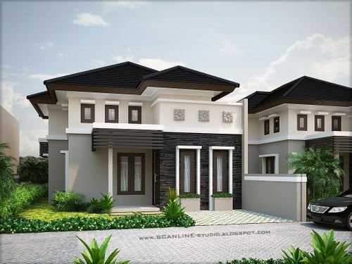 foto tampak rumah tipe 70 perumahan PESONA MERITAI INDAH 1