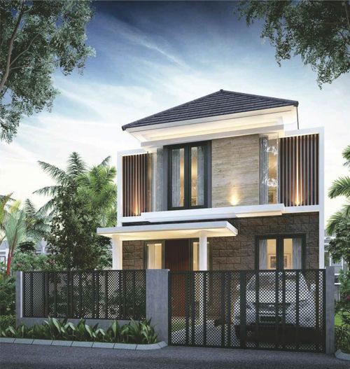 foto tampak rumah tipe 60 perumahan GRAHA INDAH BEJI