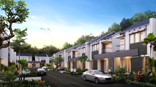 foto tampak rumah tipe PRIMROSE 75/120 perumahan Perumahan Galuh Mas