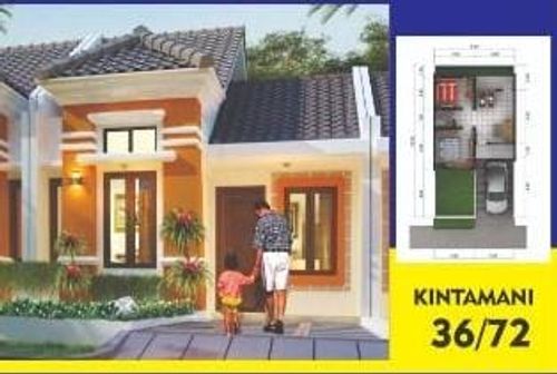 foto tampak rumah tipe KINTAMANI perumahan PANORAMA BALI RESIDENCE