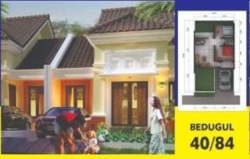 foto tampak rumah tipe BEDUGUL perumahan PANORAMA BALI RESIDENCE