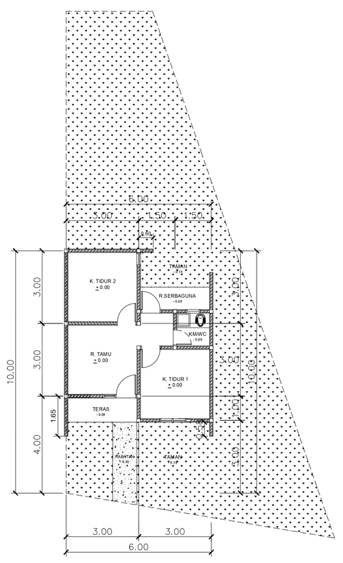 foto denah rumah tipe D05-9 perumahan Kepuren Residence 4