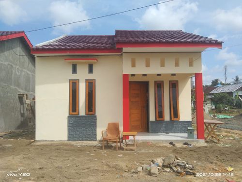 foto tampak rumah tipe CENDANA perumahan Pagi Pertama