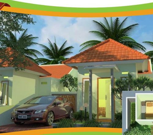 foto tampak rumah tipe 30/80 perumahan VILLA EMAS