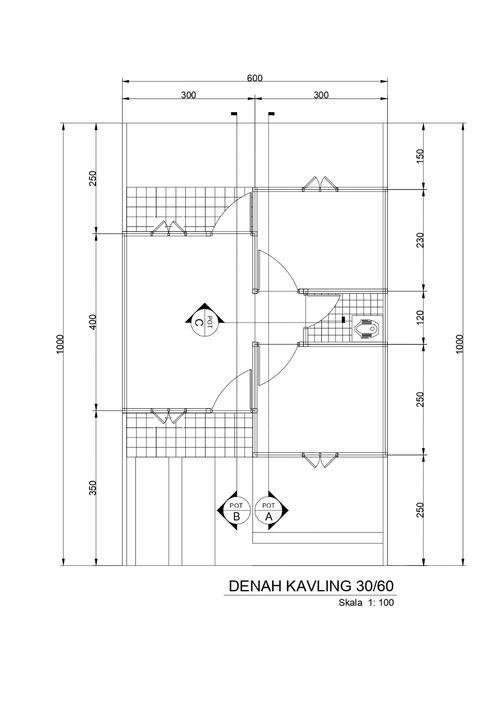 foto denah rumah tipe KPR HARAPAN C NO 11 perumahan Perumahan Grand Jaya Mulya