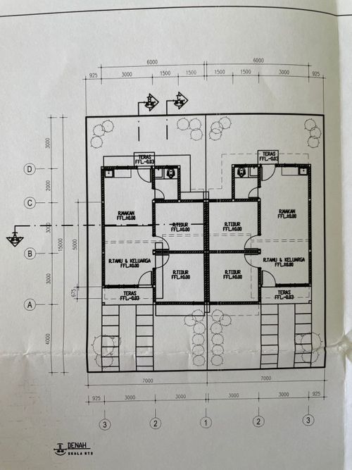 foto denah rumah tipe 36/90 perumahan Bumi Parung Panjang