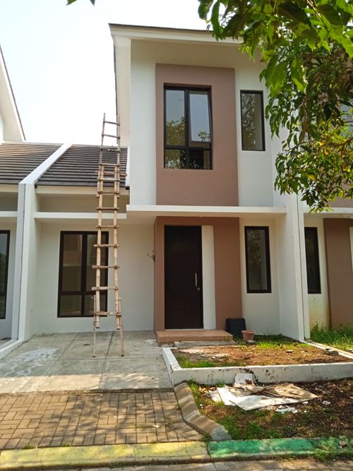 foto tampak rumah tipe VIOLA perumahan Puri Jaya 8