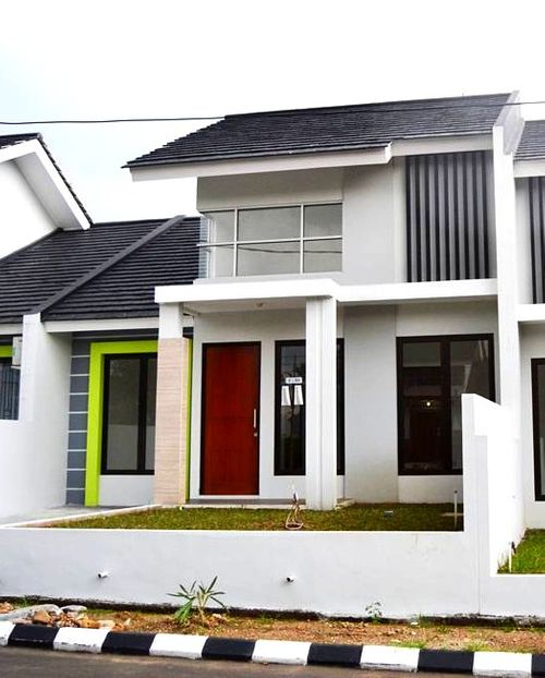 foto tampak rumah tipe 76/200 perumahan KEBUN RAYA RESIDENCE