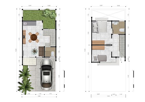 foto denah rumah tipe 104/89 perumahan Grand Victoria 2