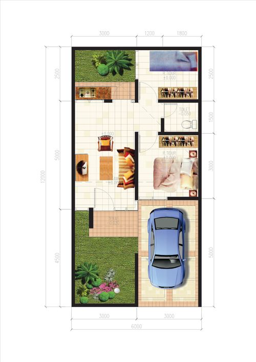 foto denah rumah tipe 72/35 perumahan Grand Victoria 1
