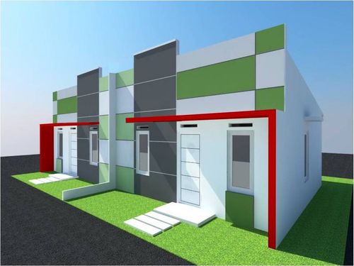 foto tampak rumah tipe 28/72 perumahan PUTRA JAYA RESIDENCE CLUSTER I