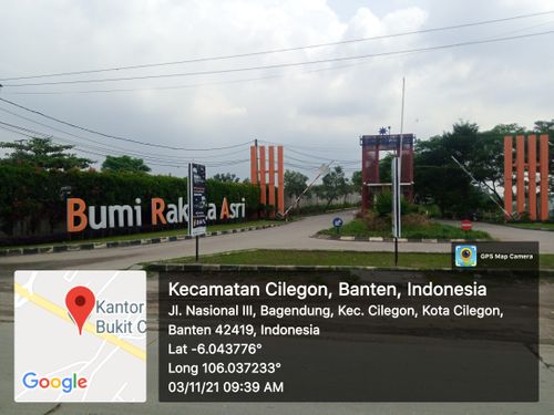 foto gerbang perumahan Bumi Rakata Asri