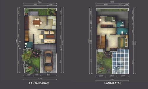 foto denah rumah tipe Camellia 88 perumahan Victoria Hills