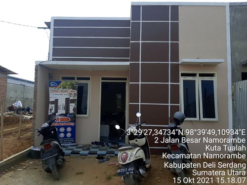 foto tampak rumah tipe 36 perumahan Graha Indah Jaya