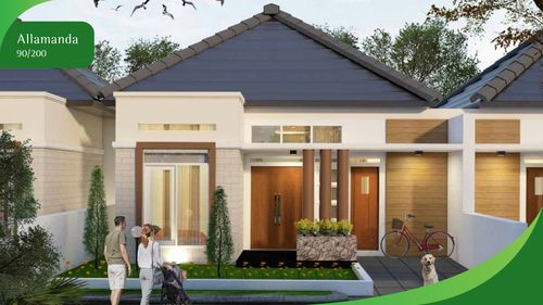 foto tampak rumah tipe ALAMANDA perumahan BUKIT INDAH PERMAI