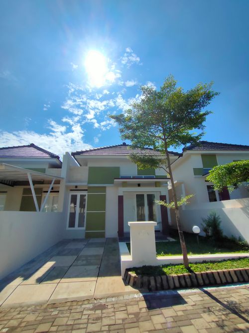 foto tampak rumah tipe TULIP perumahan BUKIT INDAH PERMAI