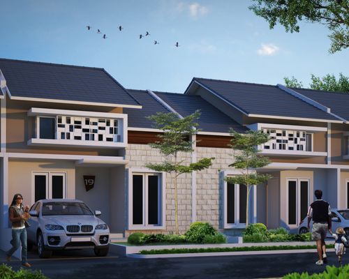 foto tampak rumah tipe 48 perumahan Salam Indah