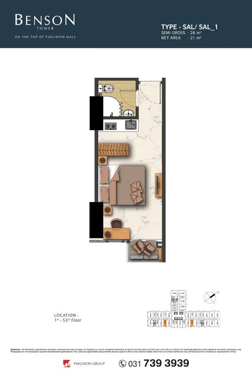 foto denah rumah tipe SAL / SAL_1 perumahan BENSON