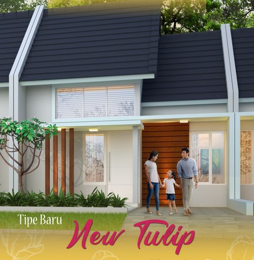 foto tampak rumah tipe NEW TULIP (36x91) perumahan TAMAN ANGGUN SEJAHTERA 5-H