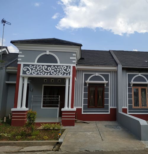foto tampak rumah tipe 45 perumahan PERUMAHAN SAPPHIRE MEDITERANIA