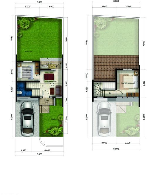 foto denah rumah tipe NEW CLIFTON perumahan ROYAL TAJUR RESIDENCE, CLUSTER THE BRADFIELD