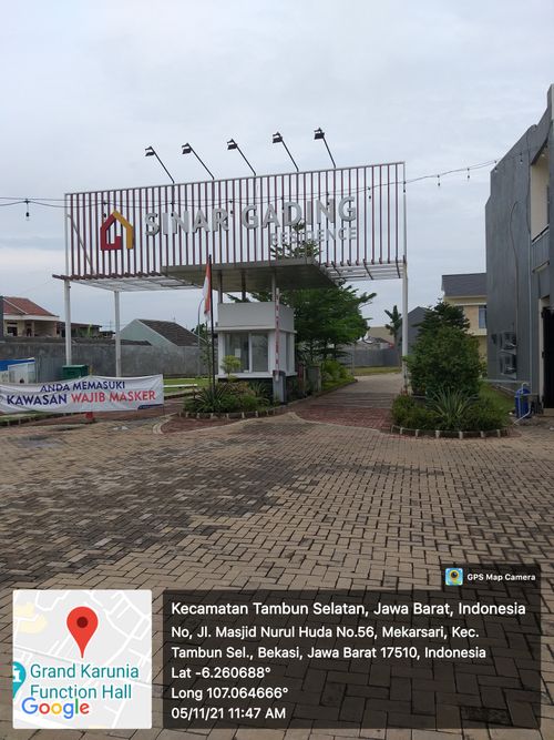 foto gerbang perumahan SINAR GADING RESIDENCE