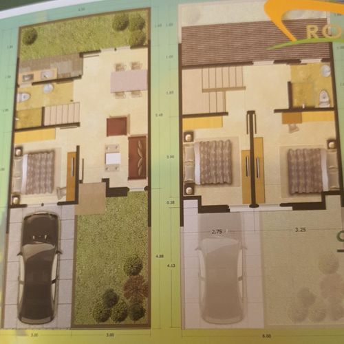 foto denah rumah tipe CANNINGTON perumahan ROYAL LIVING