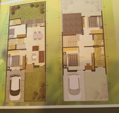 foto denah rumah tipe VICTORIA perumahan ROYAL LIVING