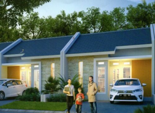 foto tampak rumah tipe Aldena 36/78 perumahan Patra Raya