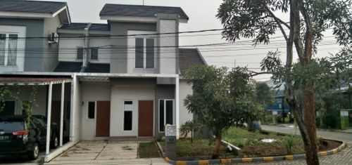 foto tampak rumah tipe Razikin perumahan VILLA RIZKI ILHAMI 2 SAWANGAN